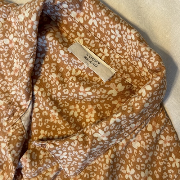 Lucky Brand Peach Button Down Mini Dress - Picture 4 of 4